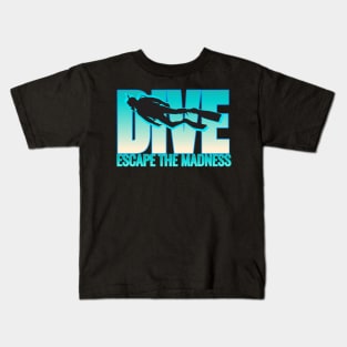 Scuba diving t-shirt design Kids T-Shirt